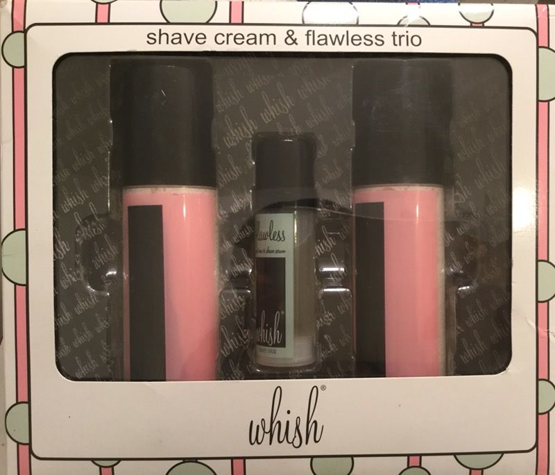 Whish Body shave cream & flawless trio box set Brand New