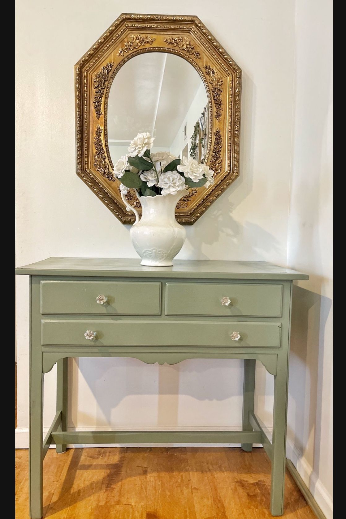 Vintage Whitney Entry Table / Desk /Coffee Bar