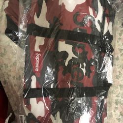 Supreme Duffle Bag Red Camou