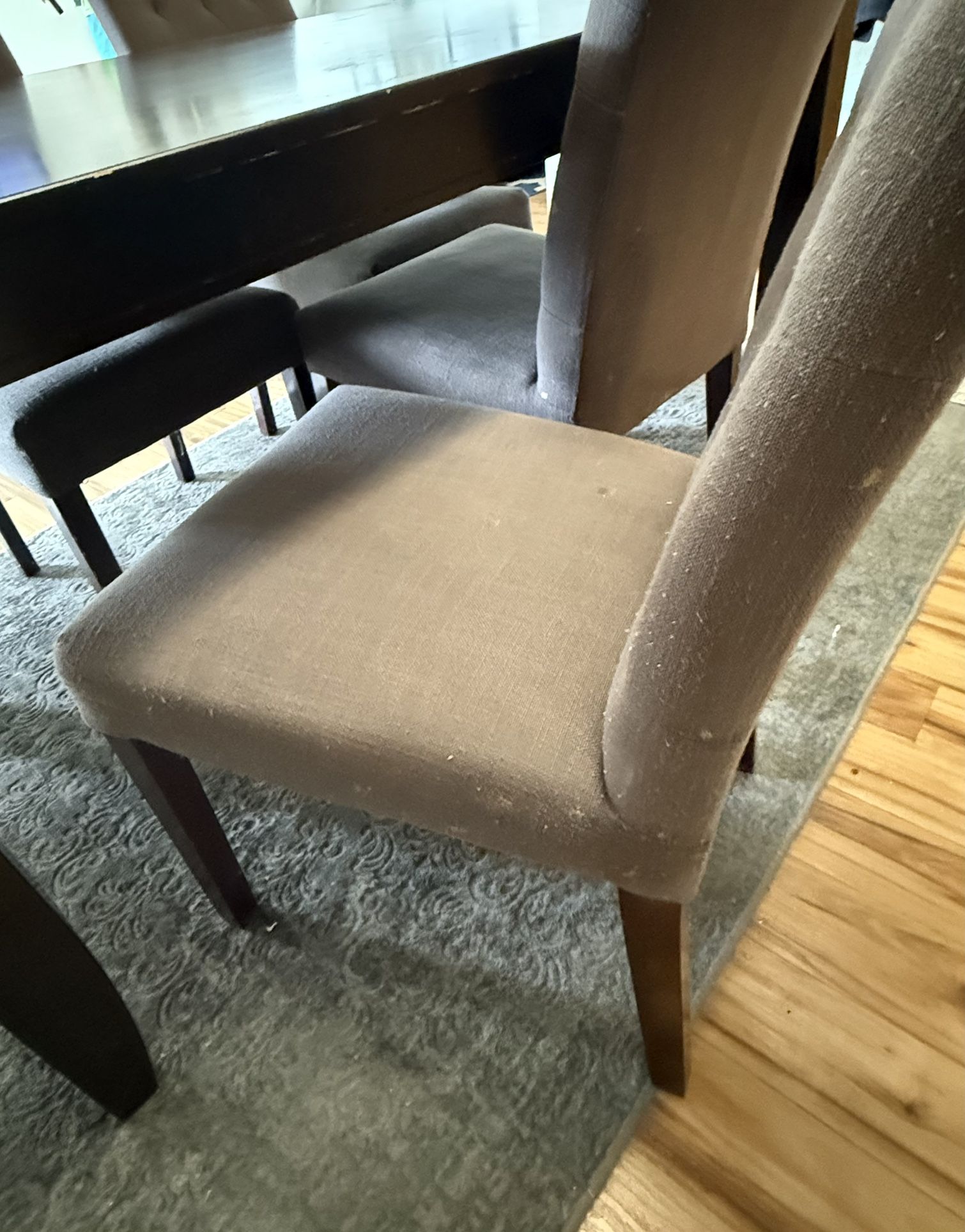 dining table and 4 chairs