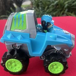 Paw Patrol, Dino Rescue Rex's Transforming Vehicle with Mystery Dinosaur Figure.
