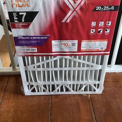 HDX 20 in. x 25 in. x 6 in. AprilAire and Space-Gard Replacement Pleated Air Filter (With Frame) FPR 7, MERV 11.
