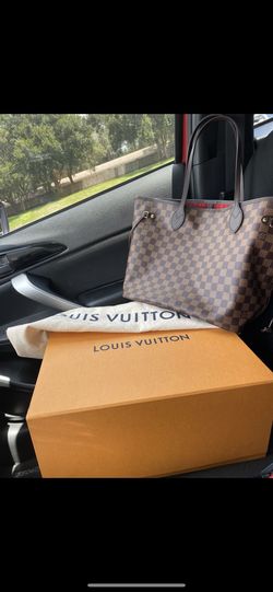 Louis Vuitton Neverfull Damier Azur MM, Pink Interior, Unboxing