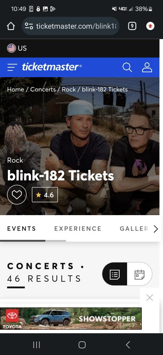 Blink 182 Tickets