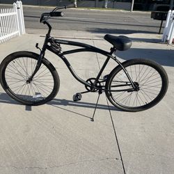 Retrospec Black Cruiser Bike With Lock