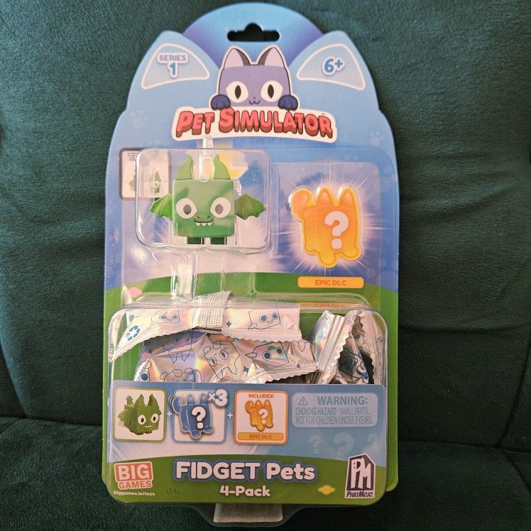 NIP Pet Simulator Fidget Pets 4 Pack