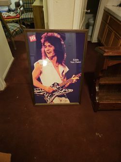 Eddie van halen collectible poster