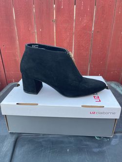 Liz Claiborne LC Hanson Black Booties Size 7M