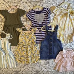 2T Girls Dress/Shorts Bundle - 11 outfits total 