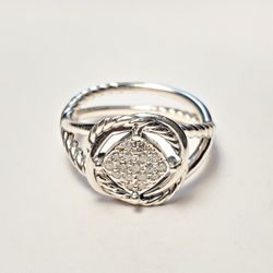 David Yurman Diamond Infinity Ring