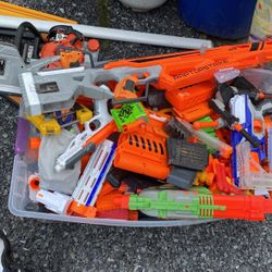 Whole Bucket Of Nerf Guns And Bullets Misc 