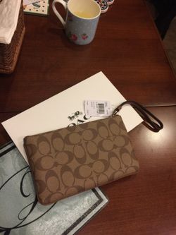 Nwt coach large wristlets