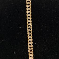 14k Tennis Bracelet With Tiny Diamonds 7 Inches 5.6 Grams