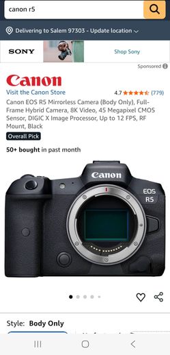 Canon R5 camera