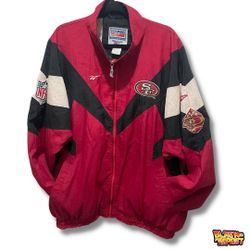 Vintage 1996 Reebok San Francisco 49ers Windbreaker Jacket