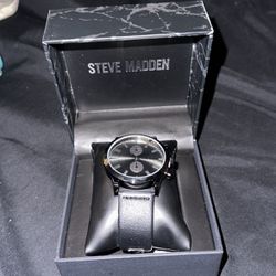 Steve Madden Watch Mens Leather