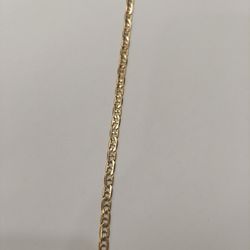 14k 8.2g 10.5" 4.56MM Gucci Anklet 