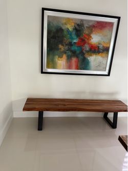 Banco de Madera y metal