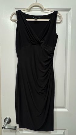 Lauren Ralph Lauren Black Ruched Dress – Size 8