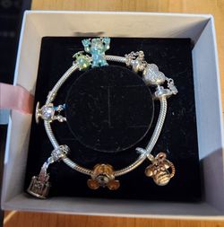 Pandora disney bracelet and charms