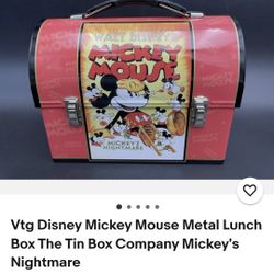 Vintage Mickey Metal Lunch Box