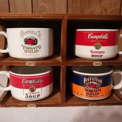 Set of 4 Campbell's Company Tomato Soup Mug/Cup 1994 by Westwood