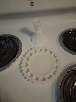 Candle stick holder and plate