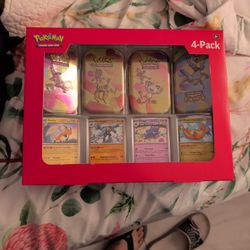 Sealed 4 Pack 151 Mini Tins 