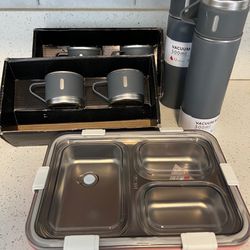 Lunch Box And Flask Set