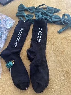 Hunter Green wedding items, and socks