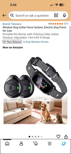 Tatasara Wireless Dog Collar Fence System