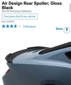 Gloss Black Rear Trunk Spoiler Wing by Air Design For Mustang