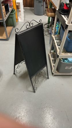 Black Chalkboard Sign 38” Tall by 16” Wide