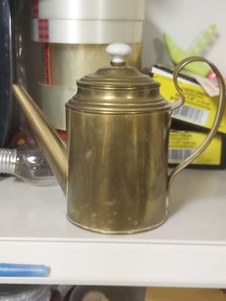 Vintage brass kettle