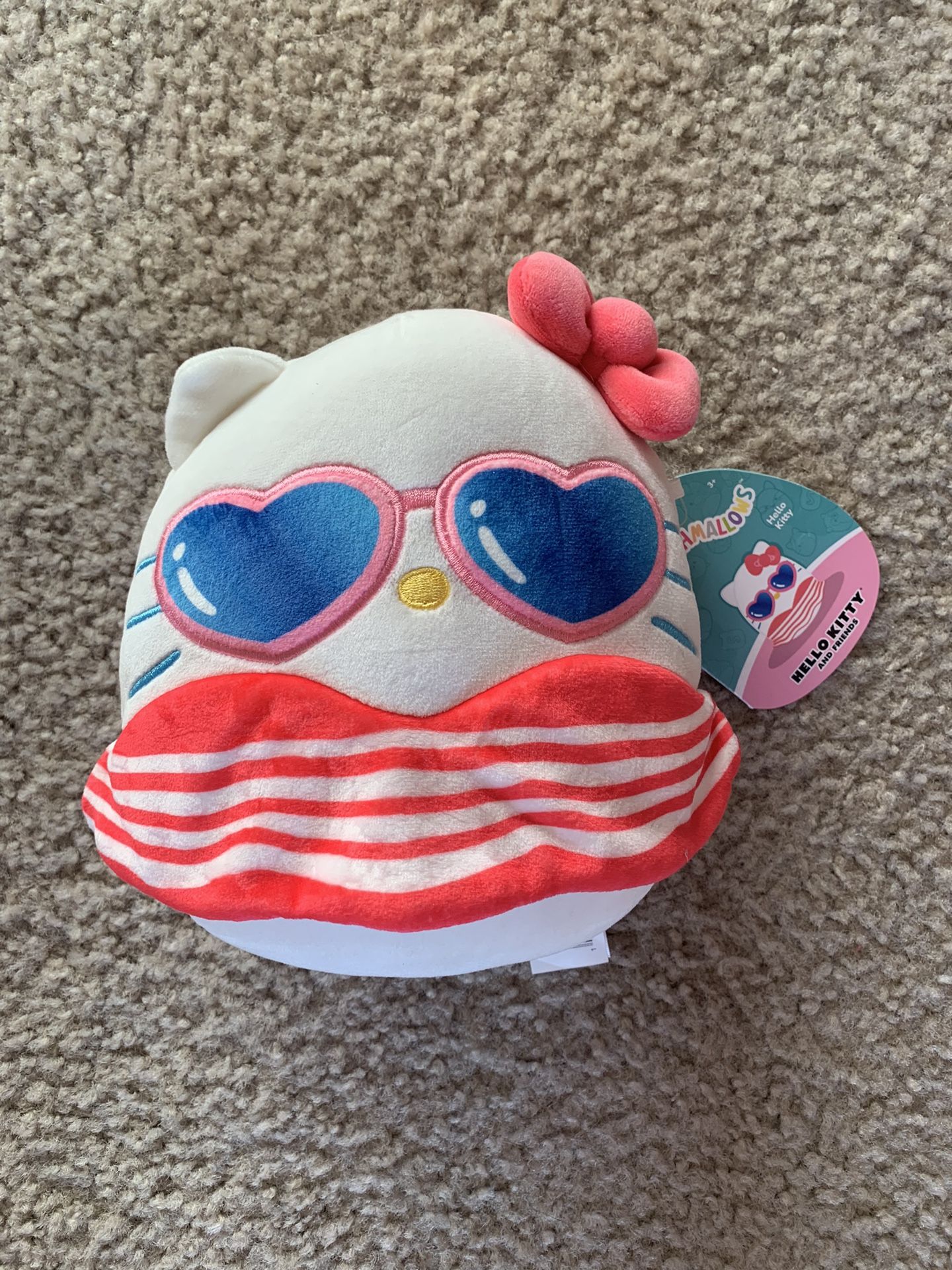 NWT Small Hello Kitty Summer Squishmallows Plush