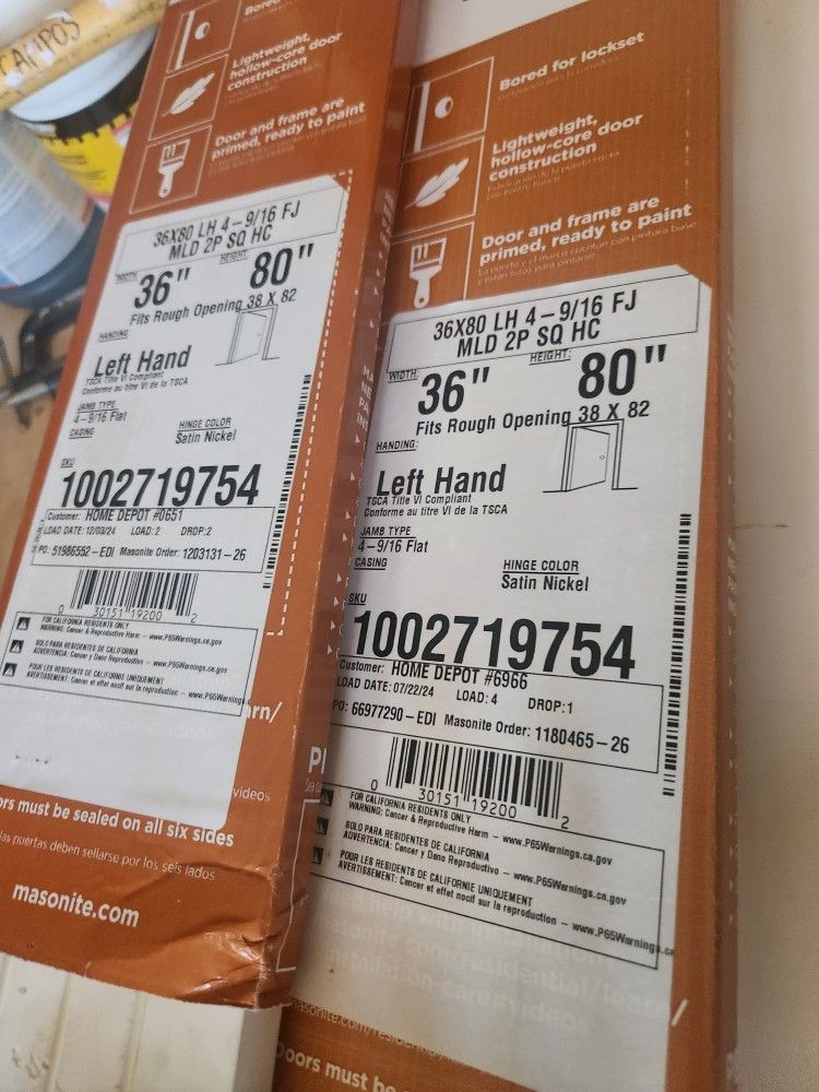 Bedroom Door 36"× 80"