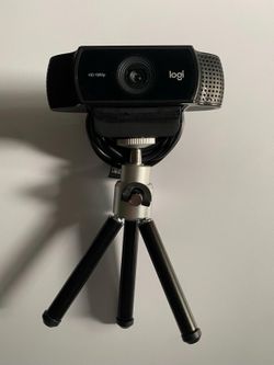 Logitech C922 Pro Stream Webcam, 1080P Camera for HD Video Streaming & Recording, Black