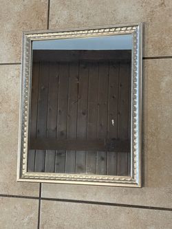 Rectangular Wall Mirror Silver Frame