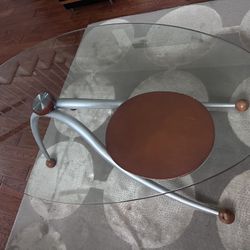 Beautiful, unique glass table set