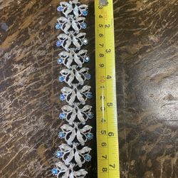 Silver Tone Bracelet, Sterling? 