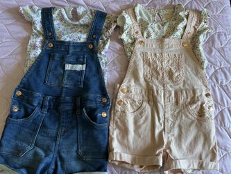 Girls Short Overalls Size 5