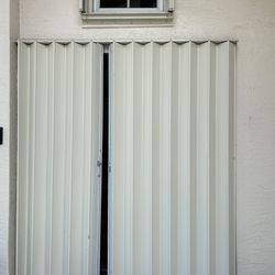 ROLLING SHIELD ACCORDEON SHUTTER FRONT DOOR 74” X 89”