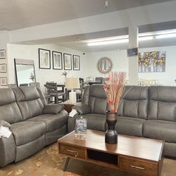 2pc Sofa And Loveseat Recliners 