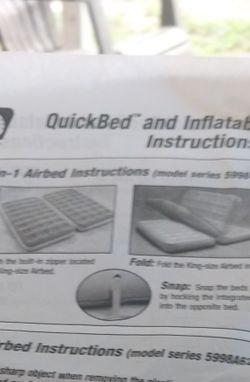 Coleman 4 in 1 air mattress and pump