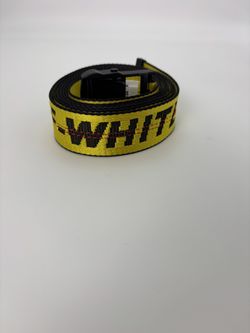 OFF-WHITE Industrial Belt Yellow/Black unisex one size 