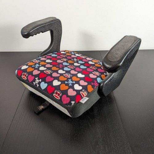 Clek Booster Seat with Paul Frank Cover and Mat-Thingy Vehicle Seat Protector