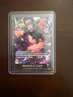 One Piece TCG Marshall.D.Teach Leader Card OP09-081