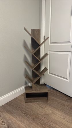 Tree-Shaped Wood Bookshelf