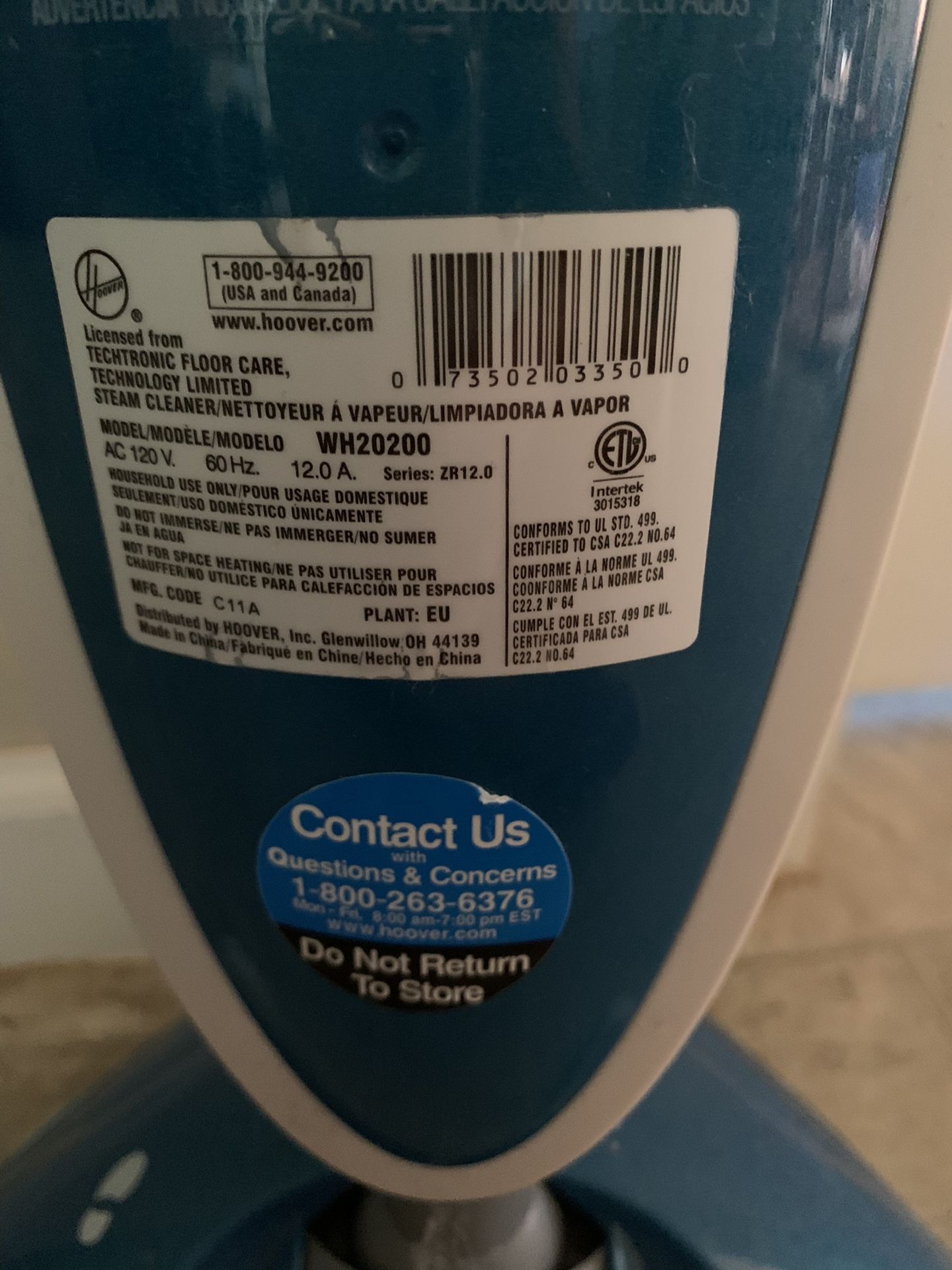 Hoover Steam Mop