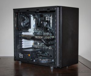 Sleek Black Gaming PC